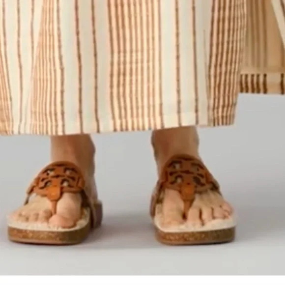 NWT! Tory Burch Miller Cloud Shearling Sandals w/box and dust bag - Picture 6 of 9